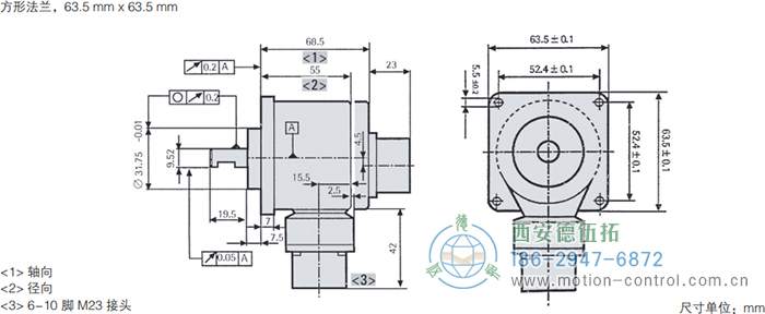 RI58-O/RI58-T实心轴光电增量通用编码器外形及安装尺寸(方形法兰，63.5mm×63.5mm) - 成人动漫综合网_日韩精品人妻系列无码专区_驯服已婚人妻HD中文字幕_精品香蕉久久久午夜福利_欧美日韩成人高清色视频_少妇精品久久久一区二区三区......