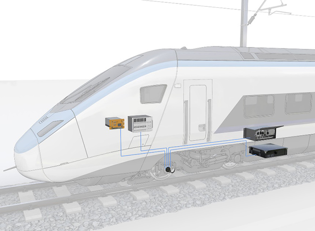 图1：一个速度传感器通过4个彼此独立的感应单元同时服务多达4个子系统。