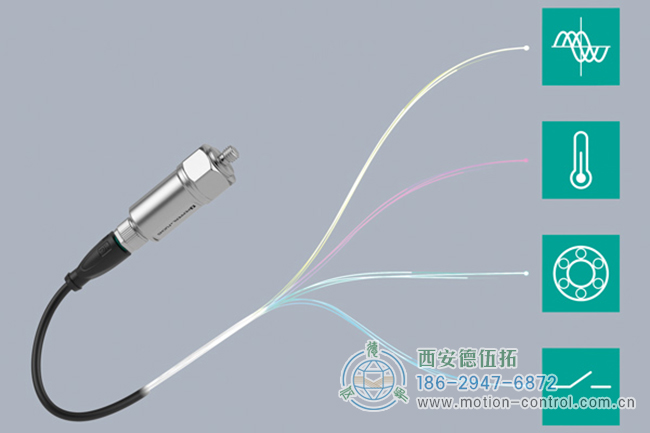 倍加福 的振动传感器确定振动速度和加速度以及温度和轴承状况。