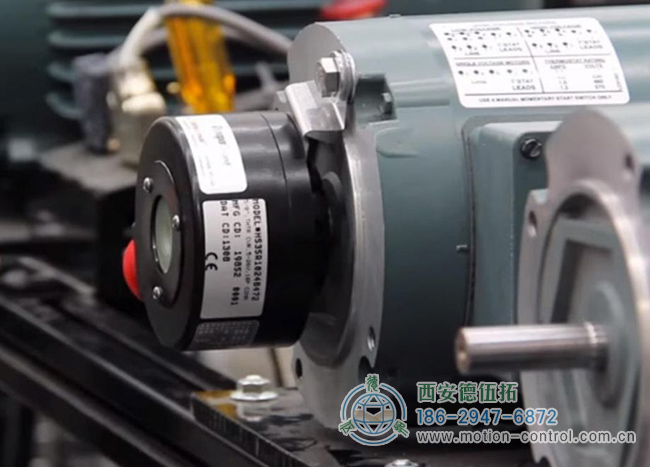 图 2：空心轴编码器可以直接安装在电机或从动轴上。