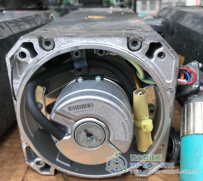 图为内置海德汉编码器的伺服电机内部结构照片