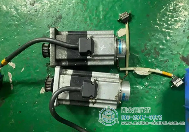 图为电机与编码器配合使用的照片