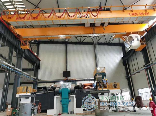 图为重载编码器在冶金吊车行业的应用照片