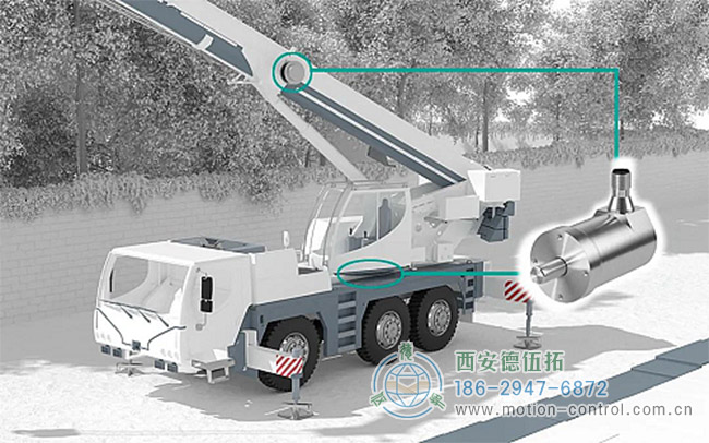 重载编码器在汽车起重机的应用示意图