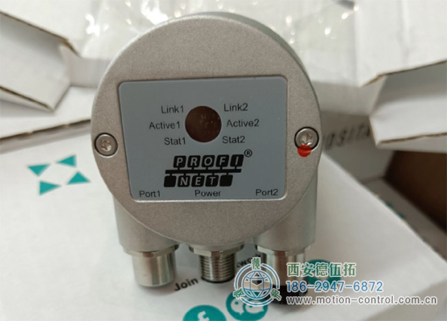 图为POSITAL OCD系列Profinet接口的多圈编码器照片